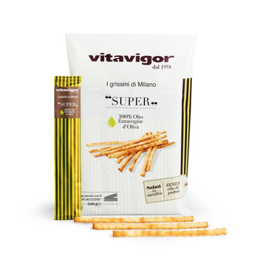 Grissini salati con olio extravergine d'Oliva gr 350 pz x ct 6 VITAVIGOR