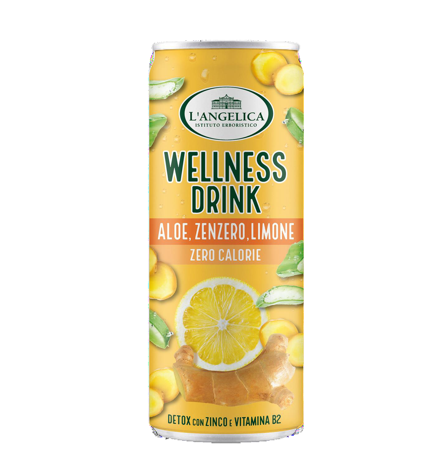 Aloe zenzero limone lattina 240 ml pz x ct 12 L'ANGELICA