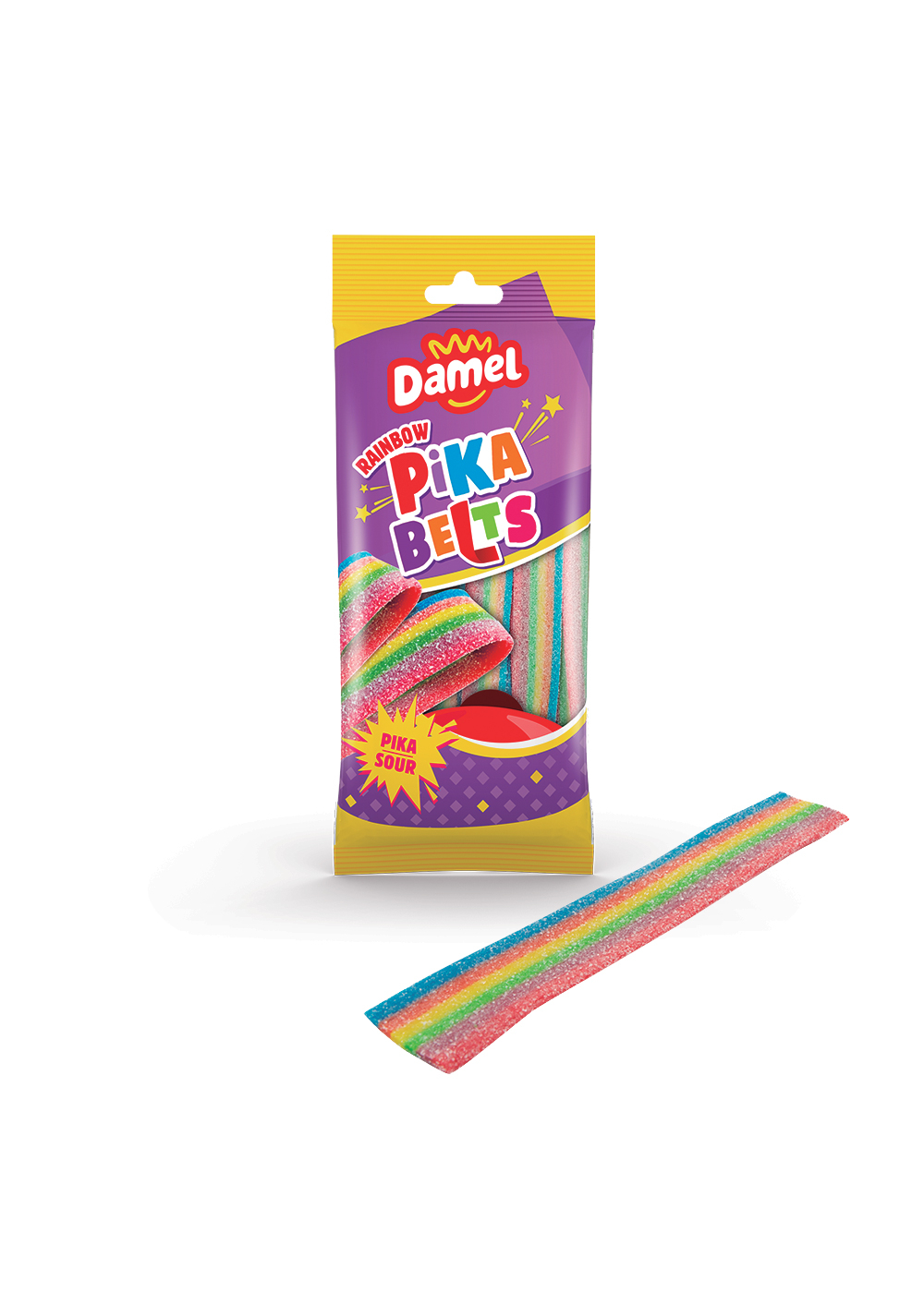 Gommose pika belt arcobaleno gr 100 pz x ct 13 Damel