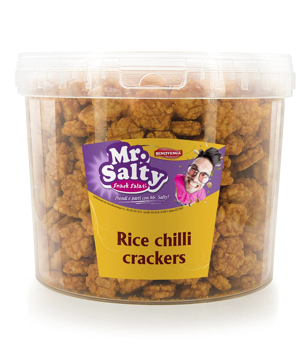 Secchiello rice crakers chilli Bencivenga kg 1.2 Bencivenga