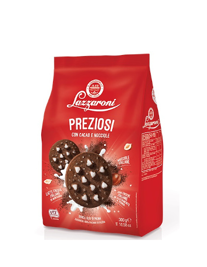 Preziosi Cacao e Nocciole gr 300 pz x ct 10 LAZZARONI