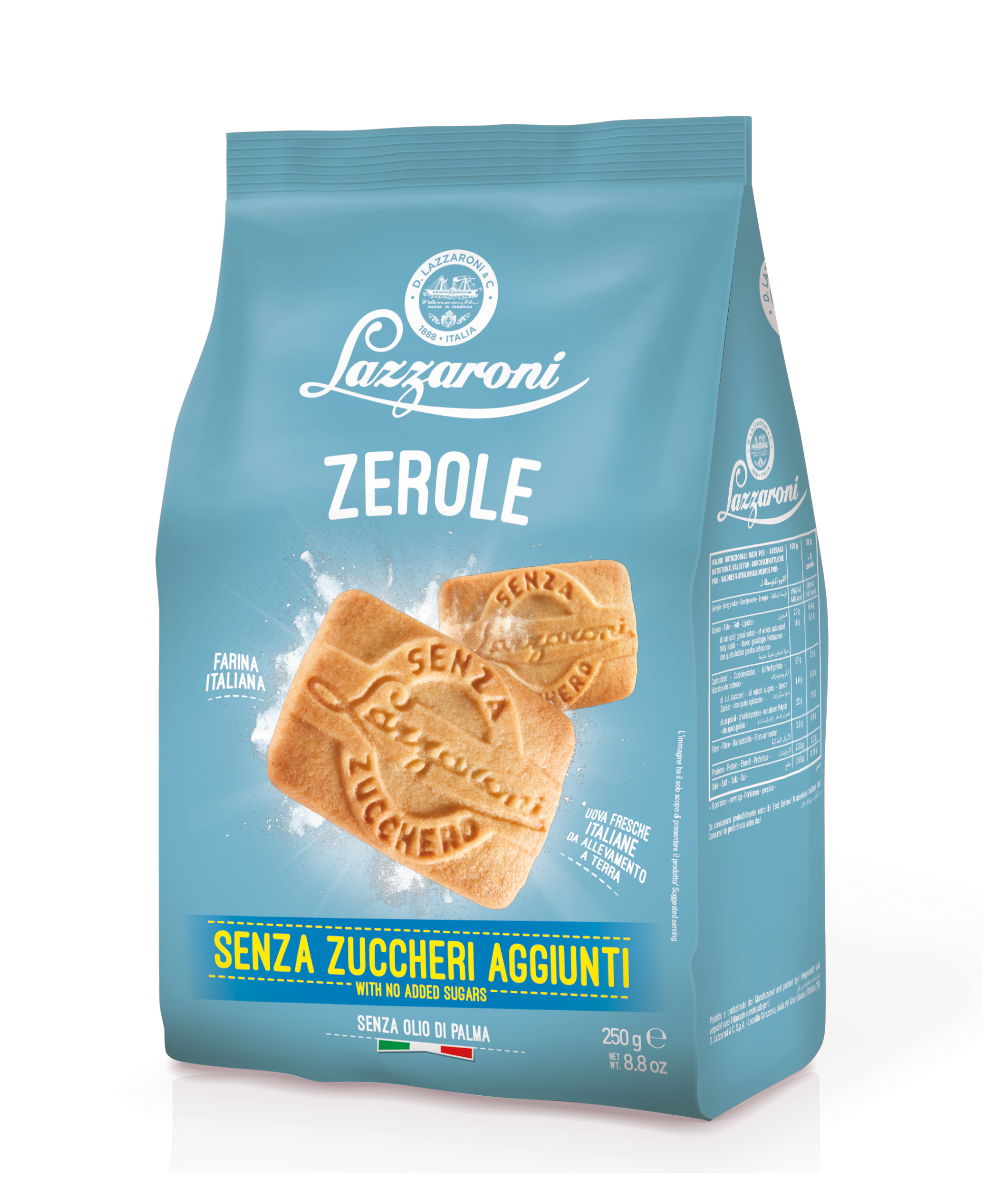 Zerole Senza Zuccheri aggiunti gr 250 pz x ct 10 LAZZARONI