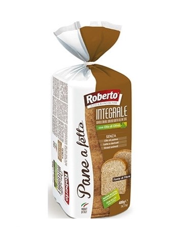 Pane a fette integrale gr 400 pz x ct 8 Roberto