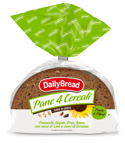 Pane 4 Cereali gr 500 pz x ct 14 Daily Bread di CEA Italia