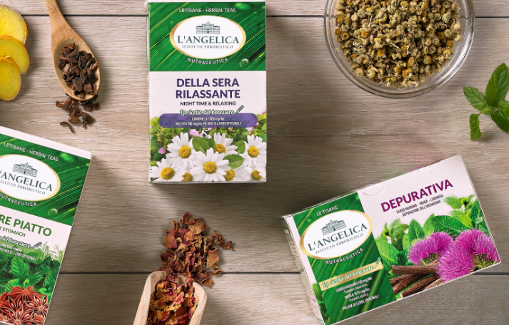 Angelica tisane infusi